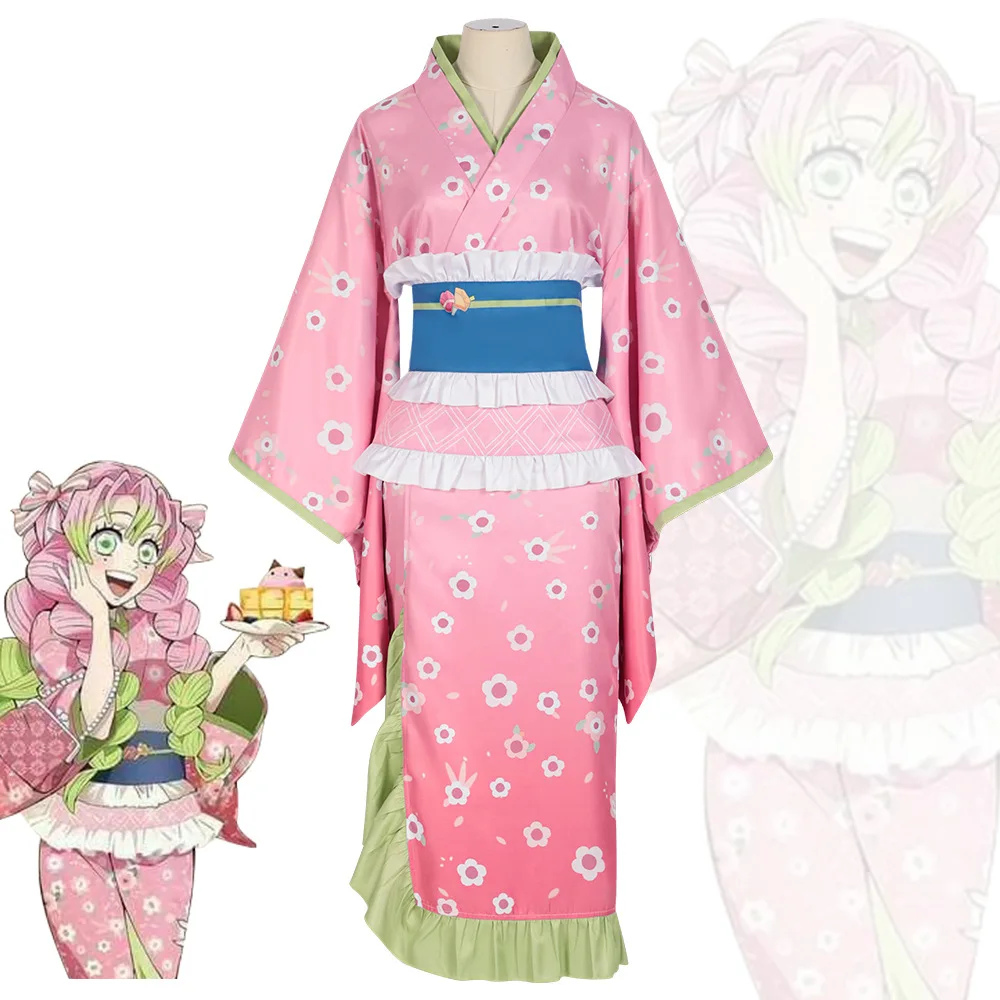 

Sakura-flower "" Cosplay Costume For Mitsuha Kamado Complete Set Of Anime Cosplay Clothing