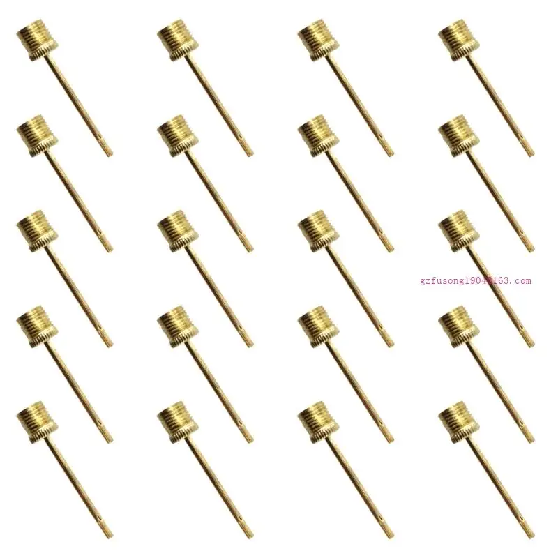 20pcs ปั๊มฟุตบอล inflator เข็มโลหะสแตนเลสพองเข็ม D5QD