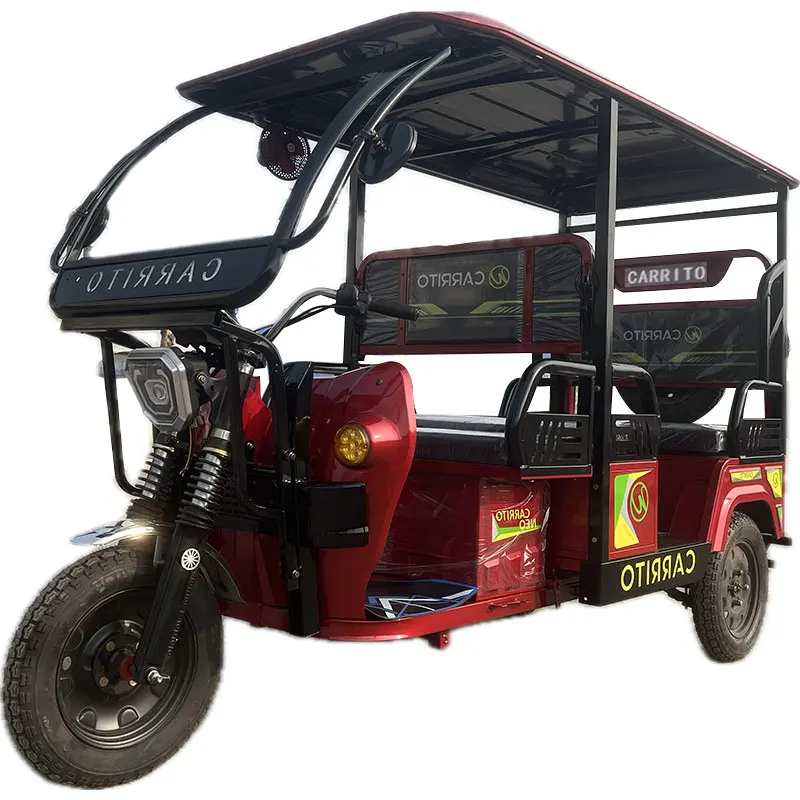 2024 Custom 3 Wheel Electric Open Type Cabin Passenger Tricycles electro-tricycle