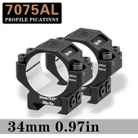 Discovery Optics 35/34mm Scope Mount Rifle Scope Ring for Picatinny Rails Cnc 7075 Aviation Aluminum Hunting Acessories Rings