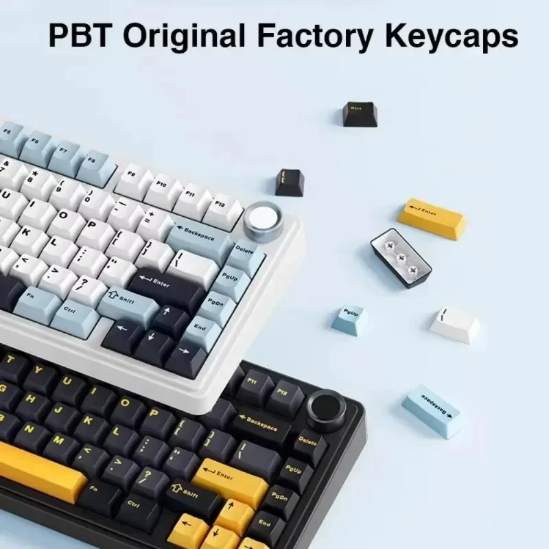Klawiatura mechaniczna Bluetooth przewodowa RGB PBT 75%/2.4G bezprzewodowa układ F75 profil OEM uszczelka personalizowane akcesoria biurowe do PC