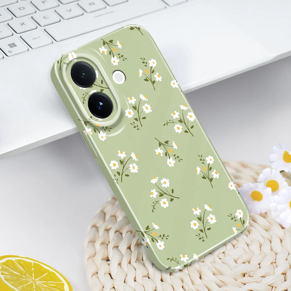 Star Flower Phone Case For VIVO V60 V50 V40 Lite V27 V25 V23 V23E V20 Pro 4G 5G Film Hard Cover
