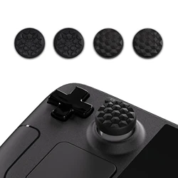 PlayVital Thumb Grip Caps for Steam Deck LCD & OLED, Thumbsticks Grips for PS Portal Remote Player - Diamond Grain & Crack