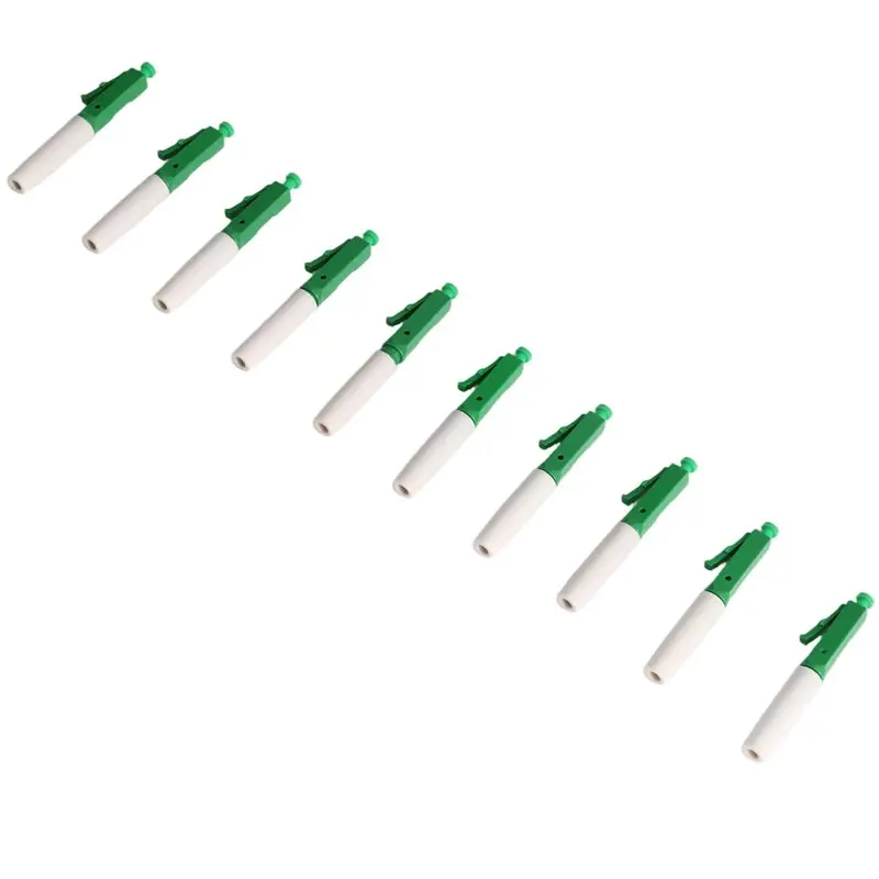 B63B-10PCS LC APC Fiber Assembly Quick Connector Single Mode LC Fiber Optic Cable Fast Connector For FTTH Drop Cable