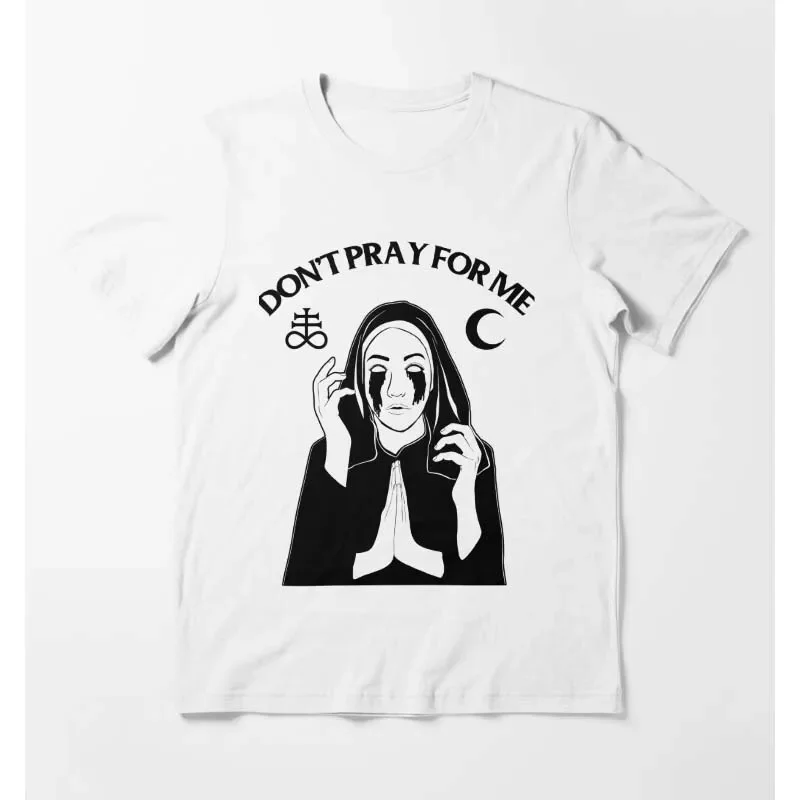 Summer Hot Sale Don‘t Try To Figure Me Out T-shirt Satanic Nun T-shirts Sexy Girl T-shirts New Impaled Nazarene Men By Satan Tee