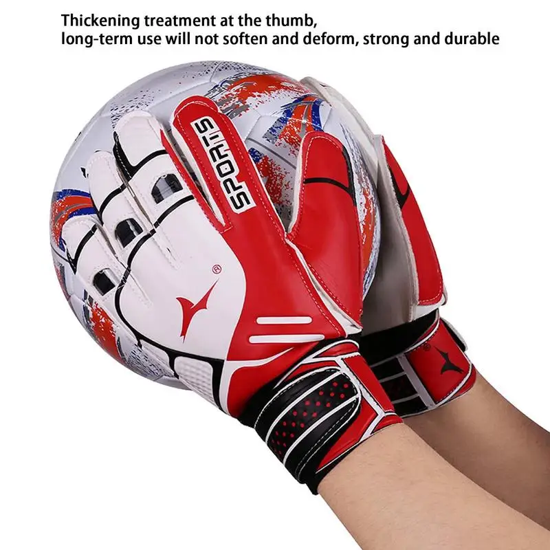 Goalkeeper Gloves Kids Adults Anti-Slip Goalie Gloves Latex Grip Professional Soccer Protection Football Men Women Match Gloves