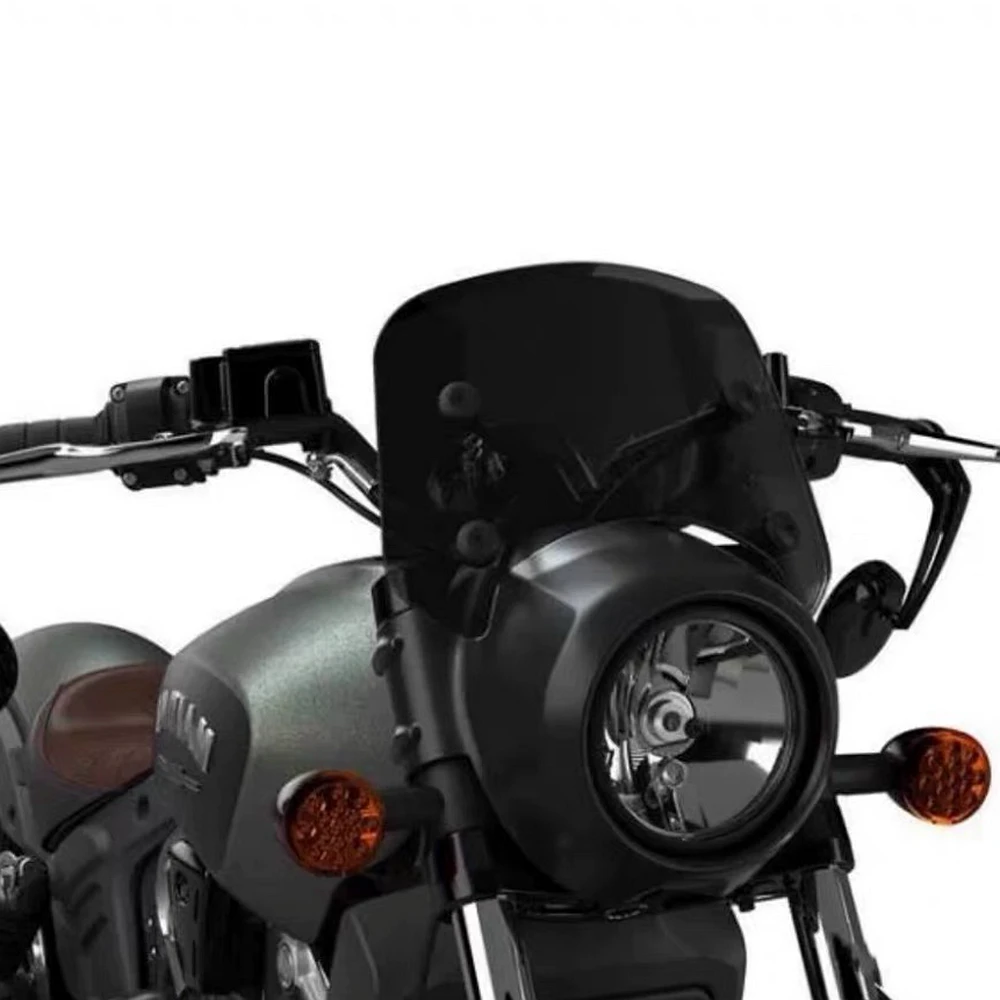 أجهزة تركيب الزجاج الأمامي للدراجات النارية للكشاف الهندي بوبر/بوبر عشرين 2018-up سبويلر منحرف الهواء