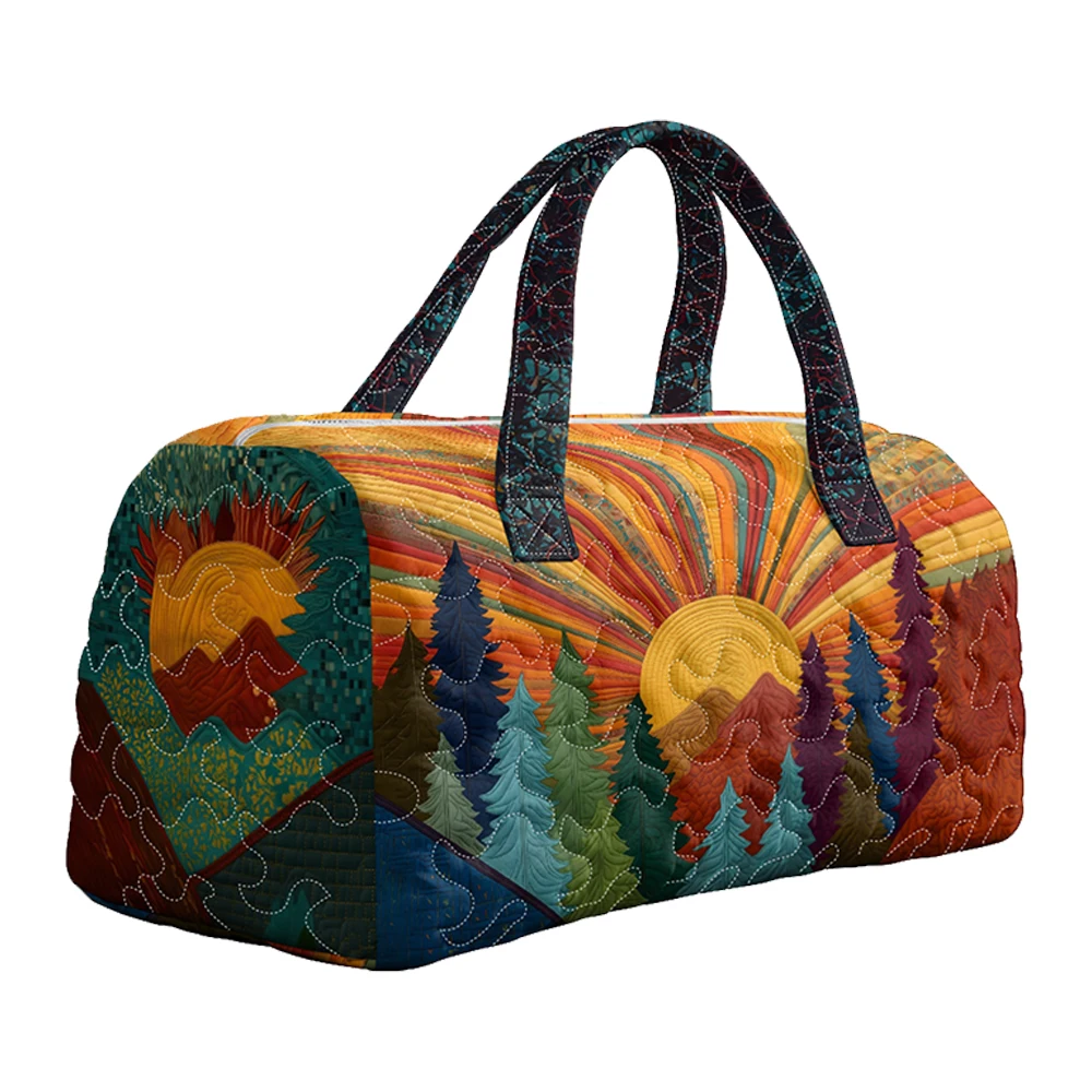 GF Vintage Camper Quilted Duffle Bag Unisex Casual Daypack Women Men Weekender Travel Tote 2026 New Outdoor Road Trips - view 5