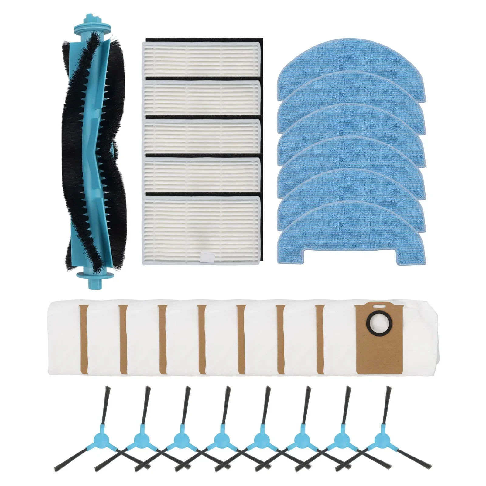 For Ultenic For T20 Pro Lite For Honor S3 R3 Robot Vacuum Spare Accessories Pack with Main Brush Filters Mop Cloth Dust Bags