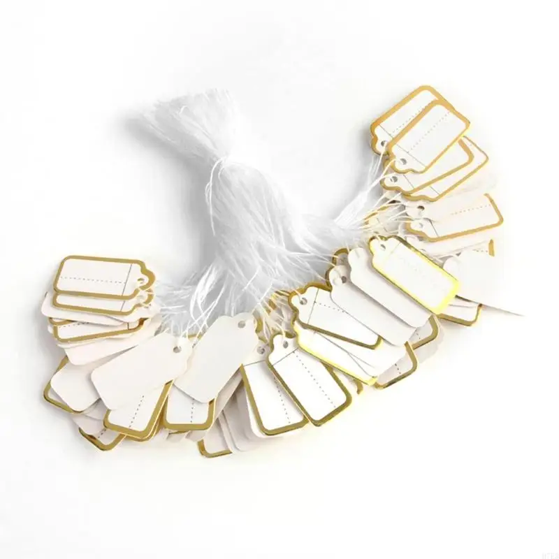 

H7EB 500pieces небольшой размер писательница для бумаги для бумаги, висящие этикетки для ювелирной обуви канцелярские товары и