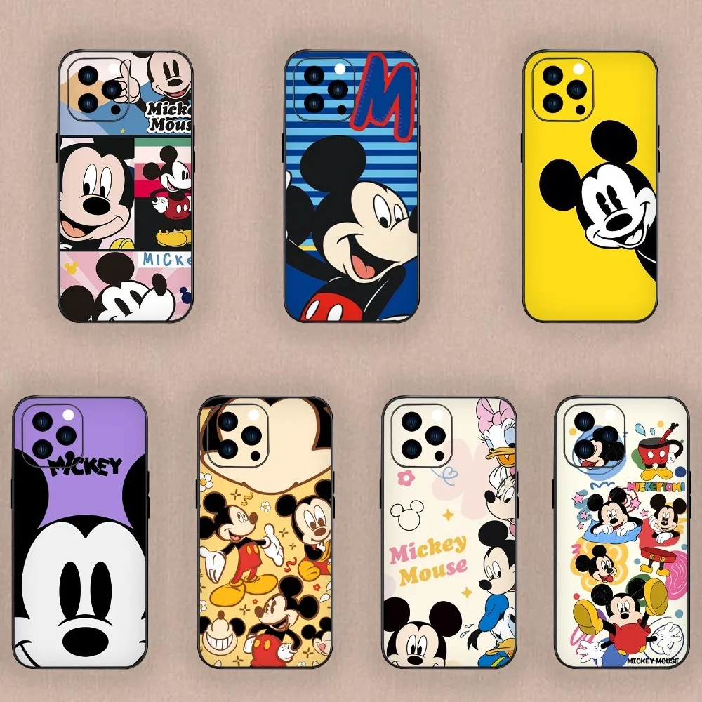 M-Mickey Disney M-Mouse Phone Case For Samsung S24 S23 S22 S21 S20 Plus Ultre Note S20 FE Black Case