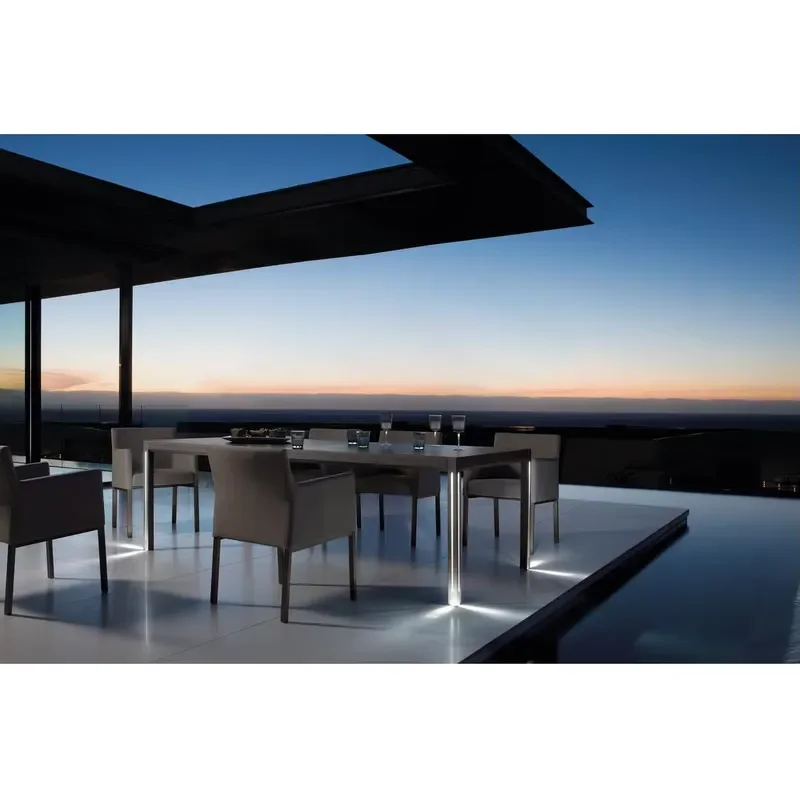 Customized Modern Aluminium Alloy Outdoor Tables Set with Outdoor Chairs