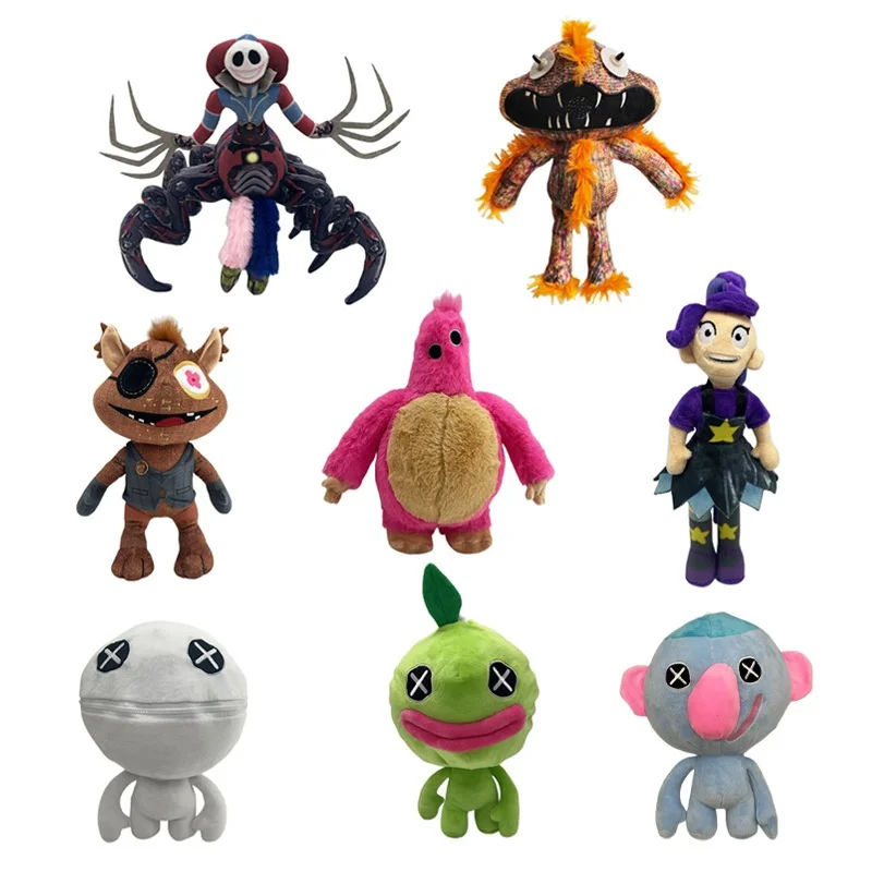 

Horror Game 5 Plush Toys Spider Girl Clown Purple Long Haired Girl Monster Stuffed Dolls Holiday Birthday Gift For Kids Game