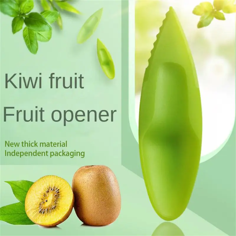 

Creative Kiwi Fruit Scooping Spoon 2 In 1Cutting Separating Meat Remover Sawtooth Fruit Cutting Spoon Kiwi Fruit Divider Tools
