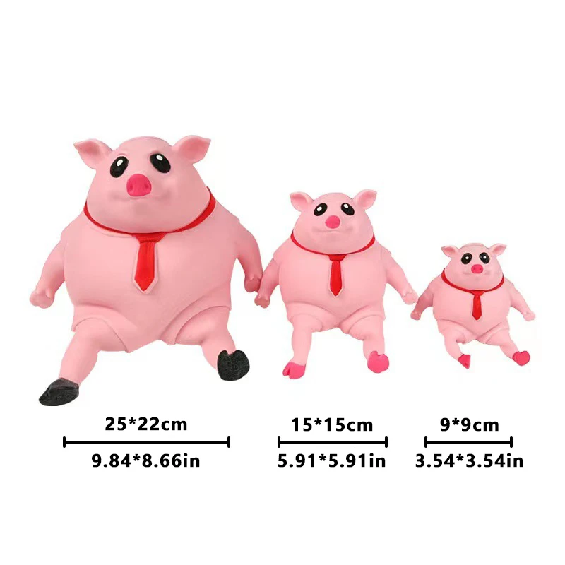 Pet Squeezing Pink Pig Stress Relief Toy Cute Squeezing Animal Cute Little Pig Doll Stress Relief Toy Pet Supplies New