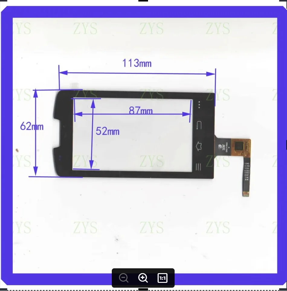 

ZhiYuSun 5 шт./лот Бесплатная доставка GNC1176A2 4,3-дюймовый емкостный экран для GPS АВТОМОБИЛЯ 113 мм * 62 мм сенсорное стекло 113*62