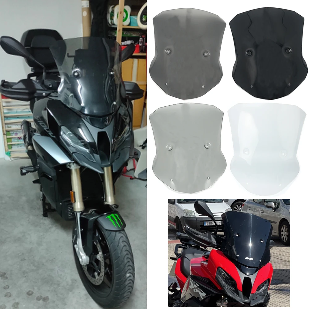 

Motorcycle Windshield Tall Windscreen Wind Deflector Fairing Screen For BMW S1000XR 2020 2021 2022 2023 S1000 XR Accessories New