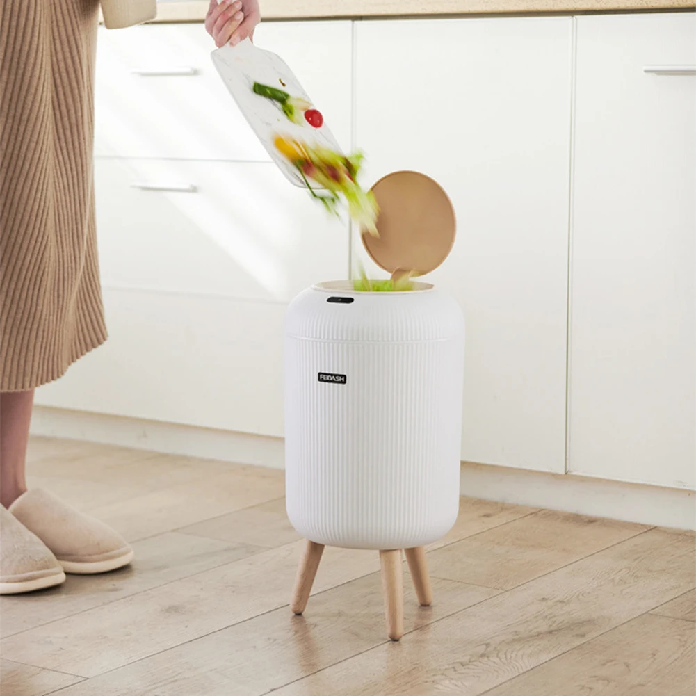 9.5L/10L Kitchen Trash Bin with Lid Automatic Sensor Mini Bin for Table Bathroom