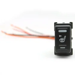 1PC Car Retrofit Switch Seat Heating Switch Rocker Switch With Connector Wire Accessories For Nissan Patrol Y62 SYLPHY SUNNY