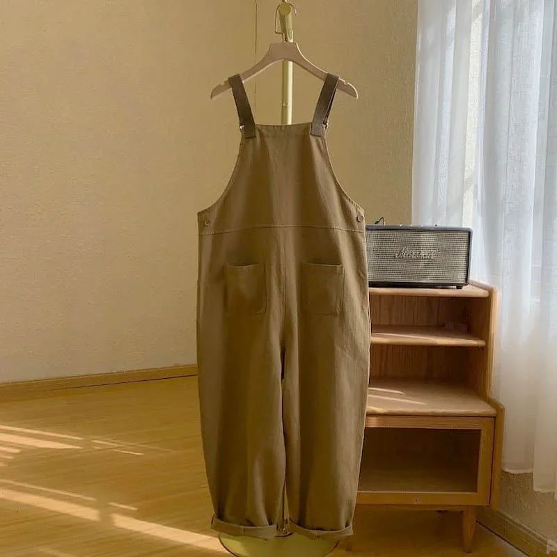 Oversized Playsuits Women Casual Loose One Piece Outfit Women Korean Fashion Jumpsuits Harem Pants Overalls for Women Clothes