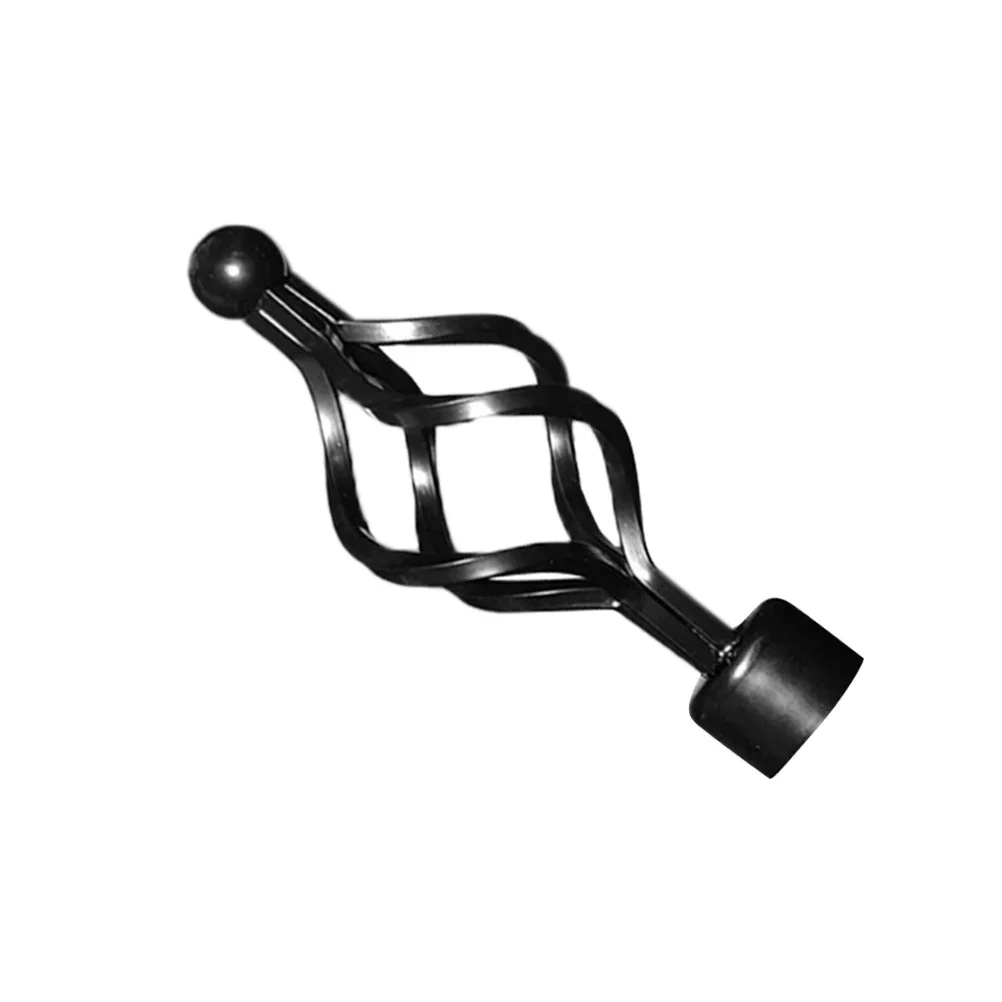 

2Pcs Roman Rod End Decorative Curtain Pole Heads Sturdy Metal Curtain Rod Decorative Accessories Easy Install Living Room