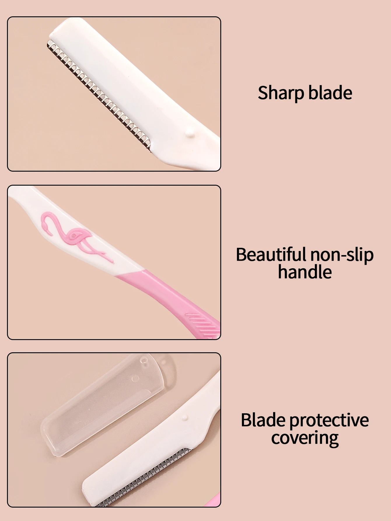 1 Stück Augenbrauen Rasierer Augenbrauen schneider Haarentferner Set Frauen Gesicht Rasiermesser Augenbrauen Trimmer Klingen Rasierer für Make-up Kosmetik