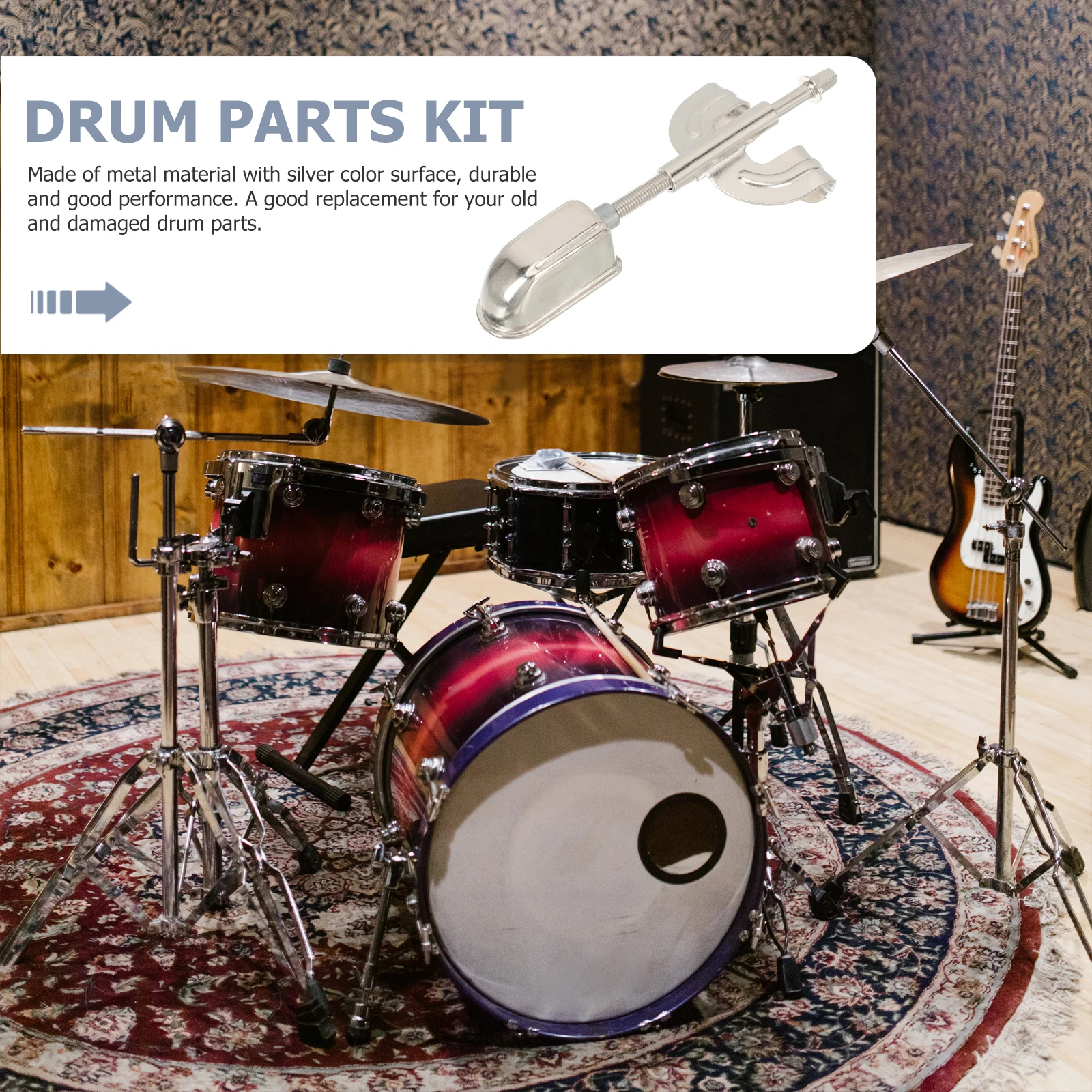 

Claws Snare Drum Lugs Pad Musical Instruments Percussion Bass Hooks for Screws Long Connector