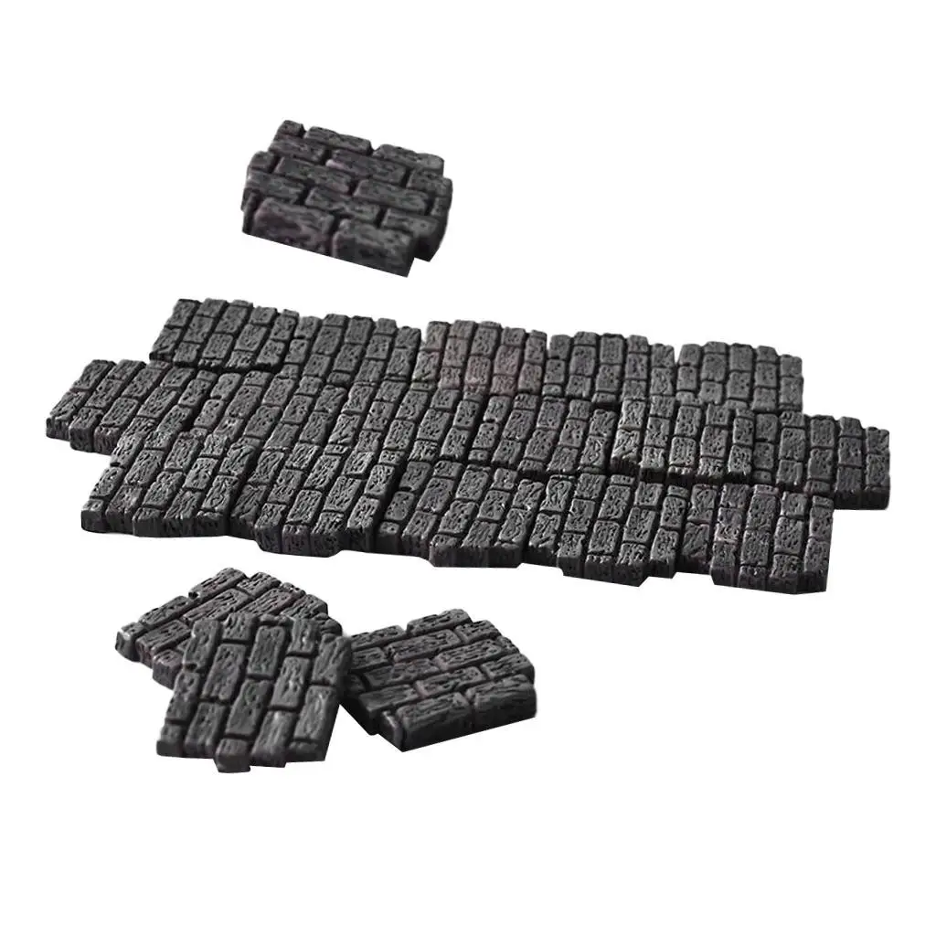 

20 Pcs/Set Resin Bricks Craft for Dollhouse, Diorama Landscaping, Fairy Garden Building Wall Construction