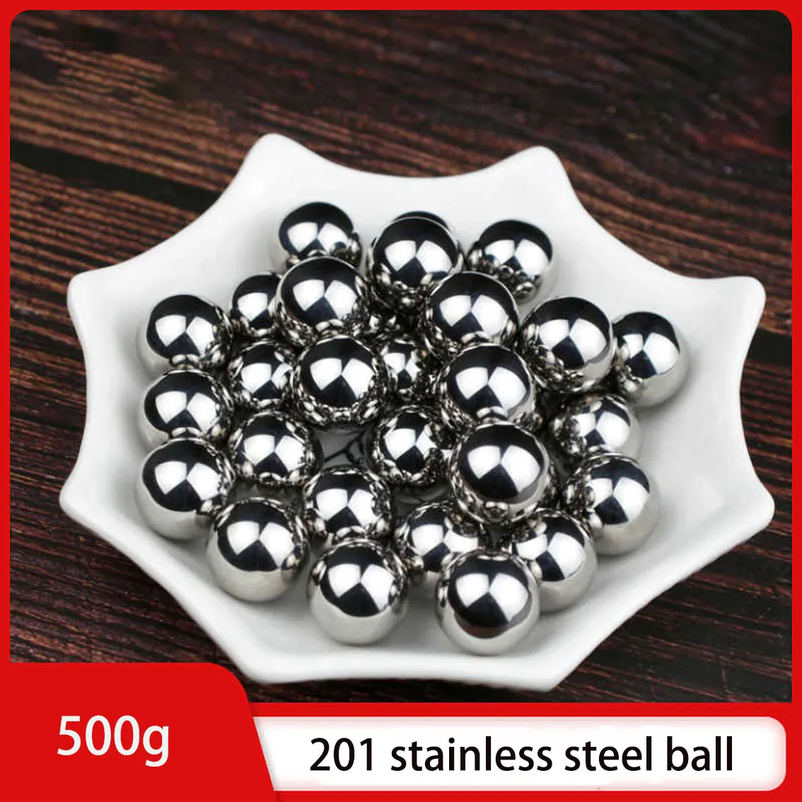 

500g Dia 2 2.381 2.5 3 3.175 3.5 4 4.5 4.76 5 5.556 6mm 201 Stainless Steel Ball Solid Polishing Smooth Bearing Steel Beads