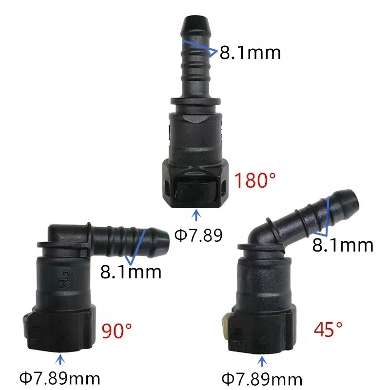

7.89mm 8mm SAE 5/16 Fuel pipe joint plastic female fittings auto Fuel line quick connector for VW for Volkswagen 2pcs a lot