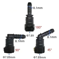 7.89mm 8mm SAE 5/16 Fuel pipe joint plastic female fittings auto Fuel line quick connector for VW  for Volkswagen 2pcs a lot