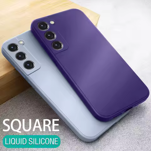 Case For Samsung Galaxy S24 S23 S22 Ultra S23 S21 FE S21 Plus A53 A52S A54 A50 A55 5G Shockproof Soft Silicone Phone Cover Coque