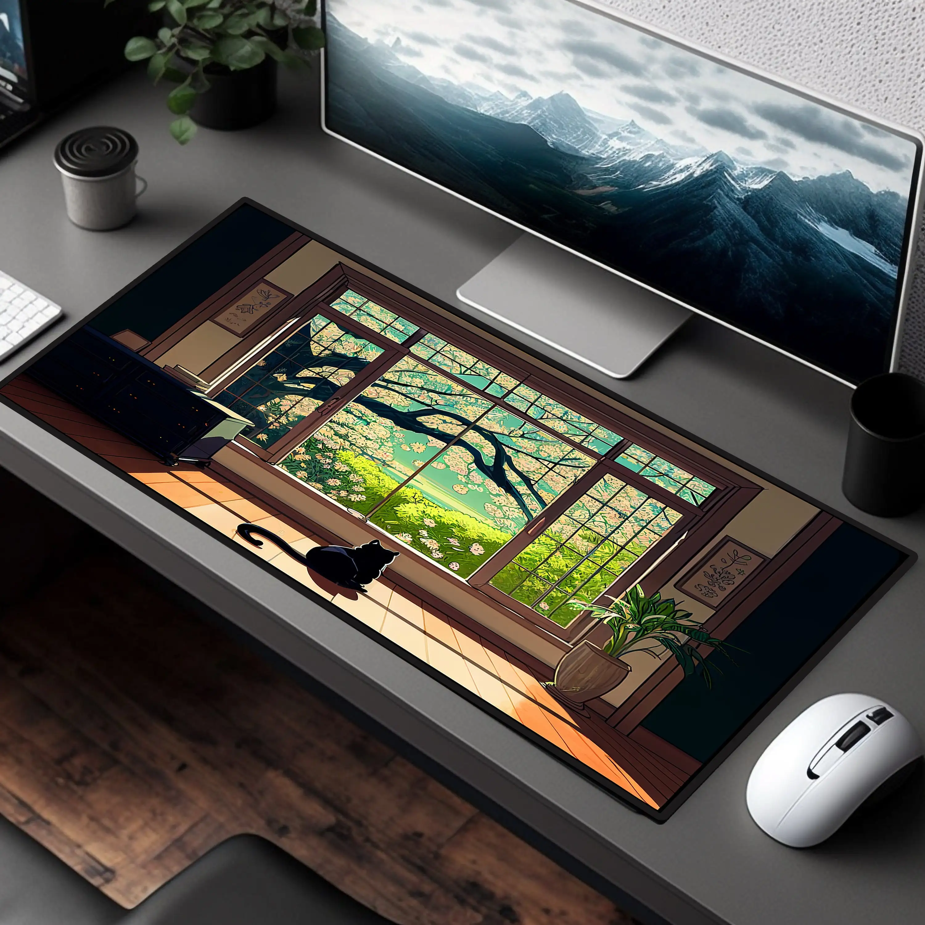 Cute Cat Mouse Pad, Non-slip and Waterproof Gaming Mouse Pad, Office Gaming Desk Decoration Mat, The Perfect Gift for Friends.