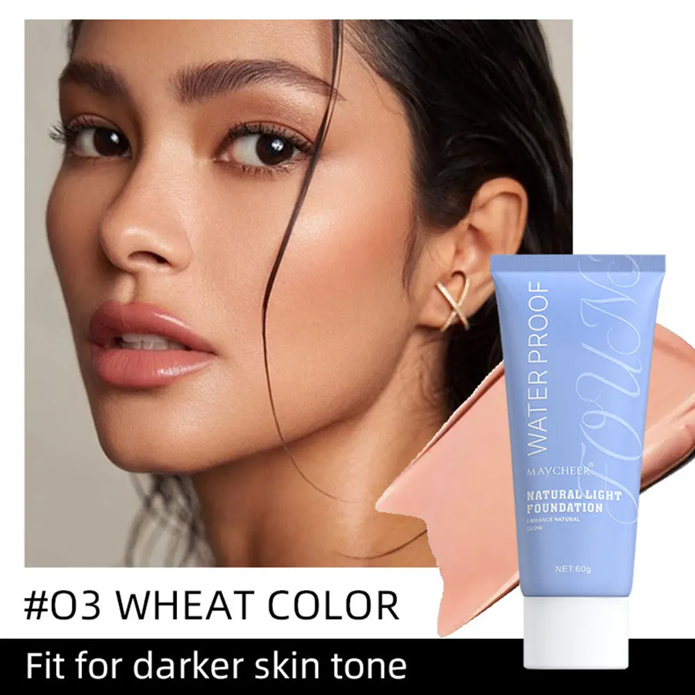 Natural-Glow Vloeibare Foundation Waterproof Tien Twintig Volledige Dekking Matte Vloeibare Foundation Oil Control Langdurige Concealer