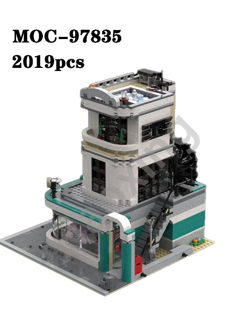 

New MOC-97835 Downtown Restaurant, Suitable 10260 Interested In Collecting Toys, Building Blocks, Toys for Kids Birthday Gifts