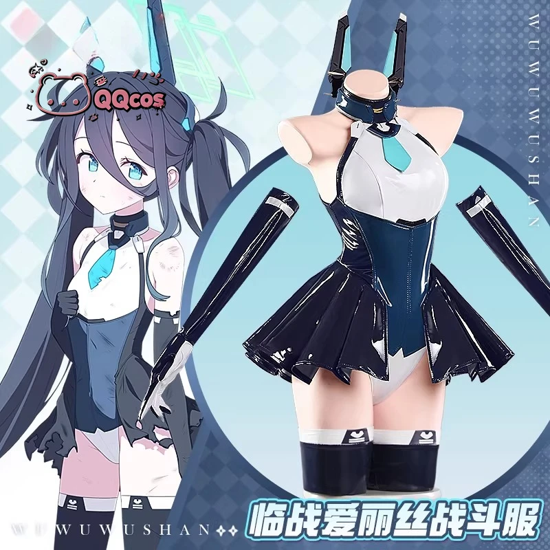 

Game Cosplay Series: Blue Archive -Millennium Science School -Tendou Alice （Combat Ready ）Cosplay Cute Costume full set QQcos