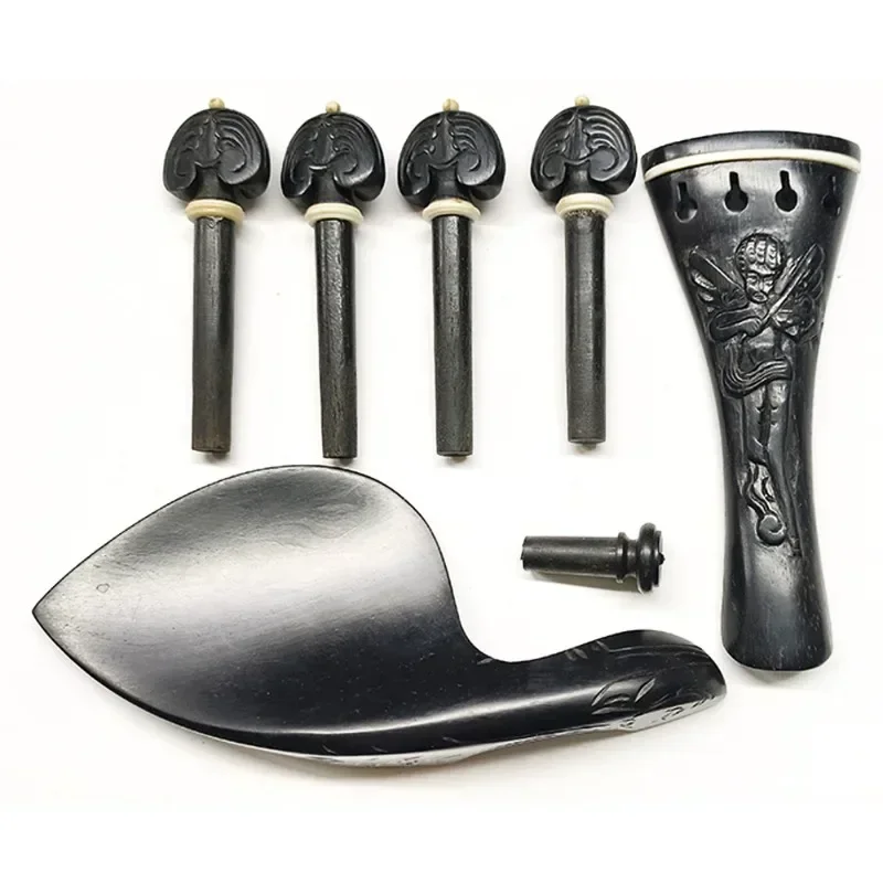 Violin high-end ebony carving, carving accessories, chord shaft, pull plate, gill drag set