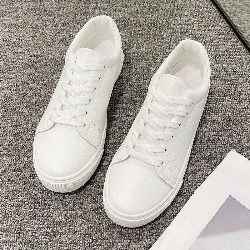 

2025 Spring and Autumn Hot Selling Versatile Casual Thick Soled Shoes Comfortable and Versatile White Shoes for Women