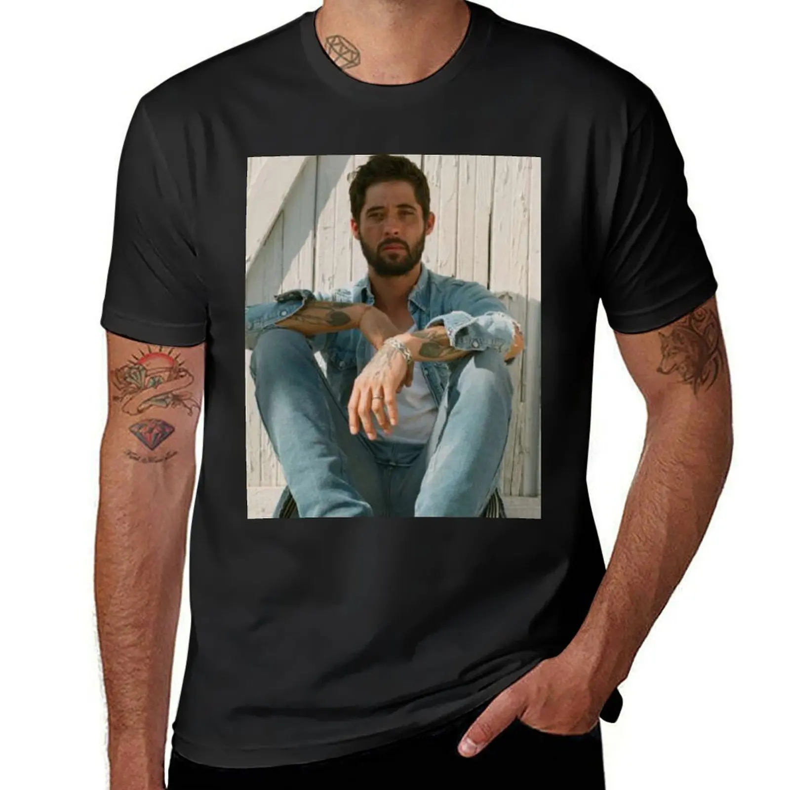 Ryan Bingham Discover Los Angeles T-Shirt korean fashion summer tops black t-shirts for men