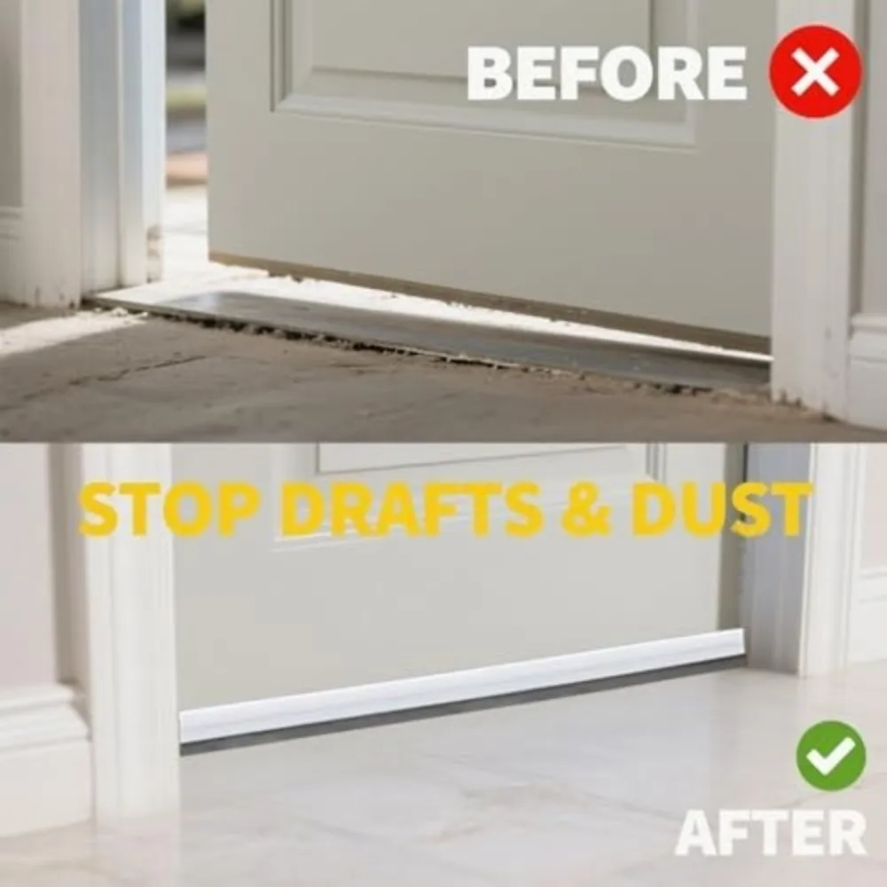 Professional PVC Door Draft Stopper 100cm Self Adhesive Door Sealing Strip Soundproof Brush Design Brush Door Seal Dorm