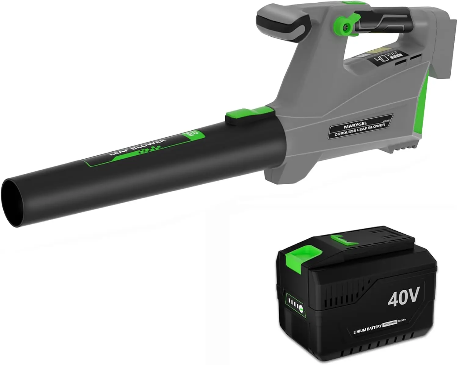 

Cordless Leaf Blower with 40V 4.0Ah Battery and Charger for Patio Cleaning,Lawn Care,Snow,Blowing Leaves and Dust