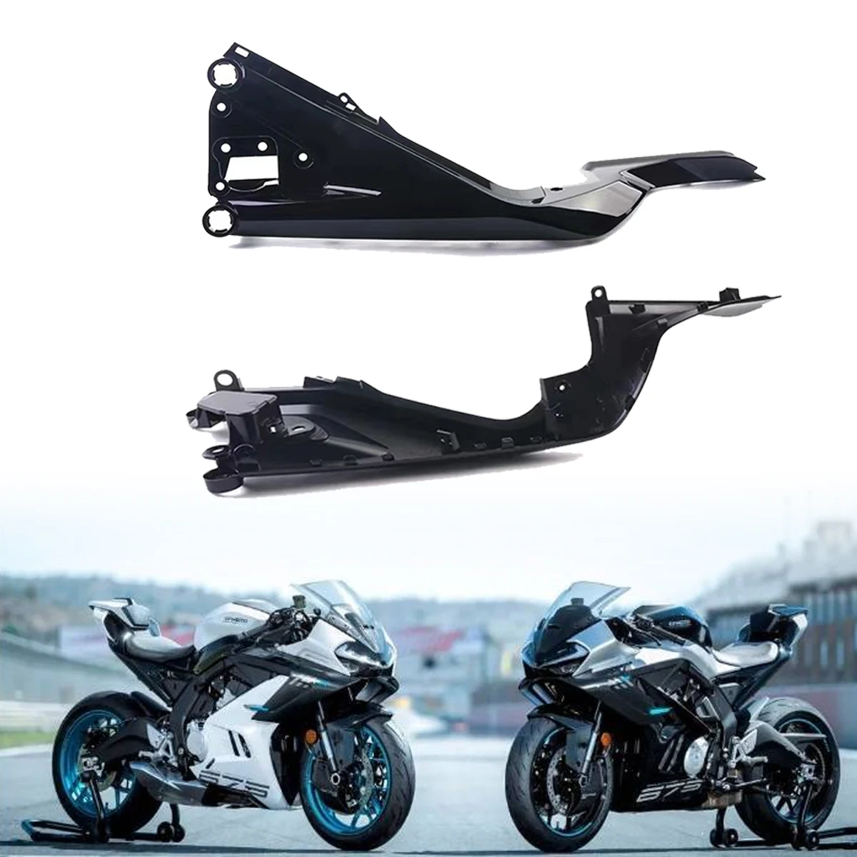 675SR-R 2024 CFMOTO 675SR 675SRR 675SS CF650-10 675SR Body Left Right Rear Upper Trim Panel Body Cover Guard 2024