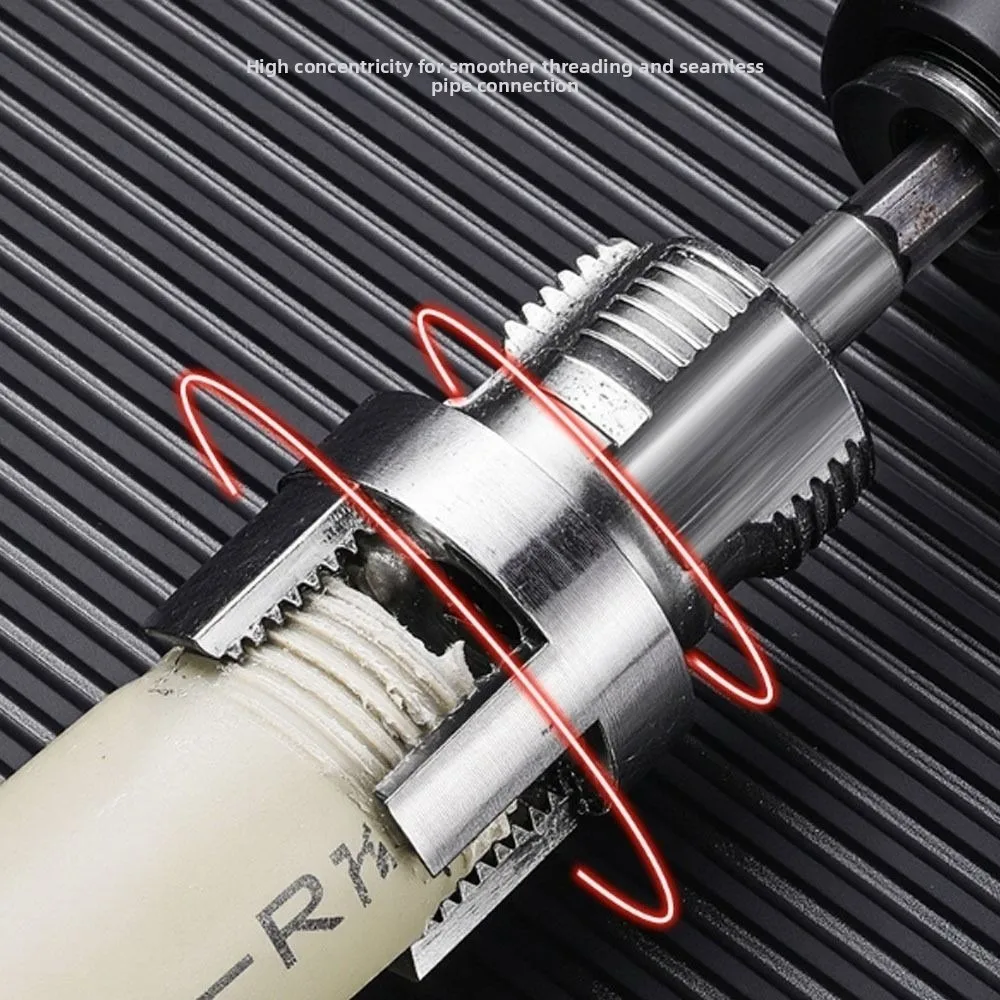 New 4/6 Points PVC Pipe Threader Kit Internal/External Thread Fast Thread Tap PPR Water Pipe Opener Tap Waterpipe Tapping Tool