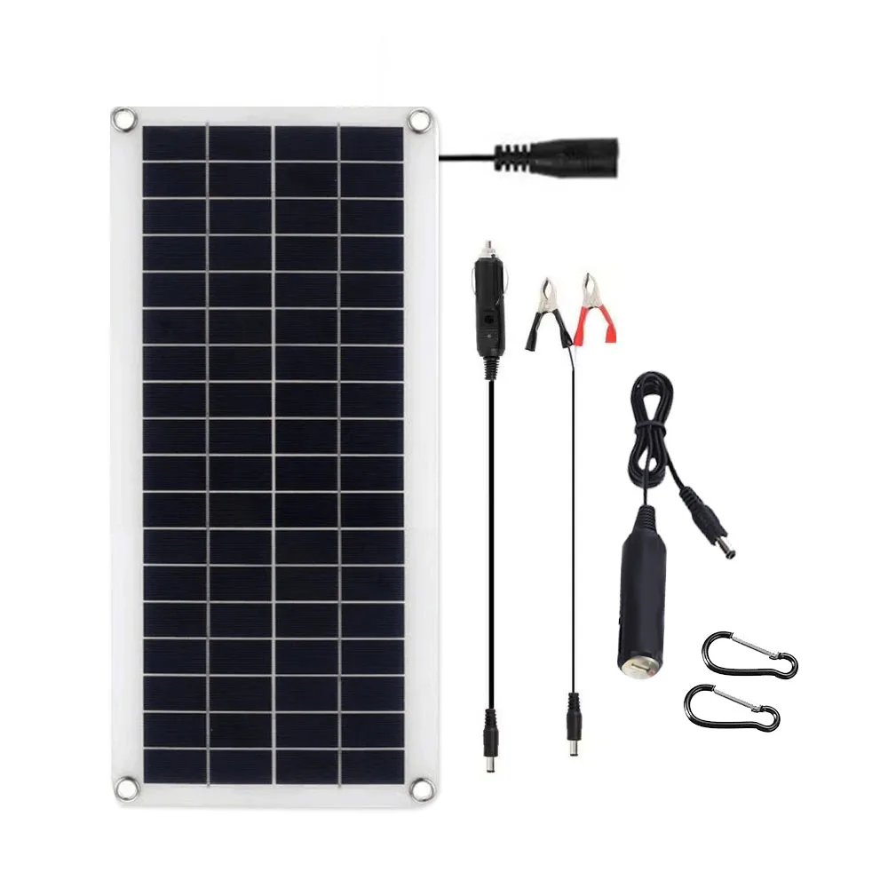 Полугибкое зарядное устройство с солнечной панелью, 10,5 Вт, 18 В/5 В, 12 В
