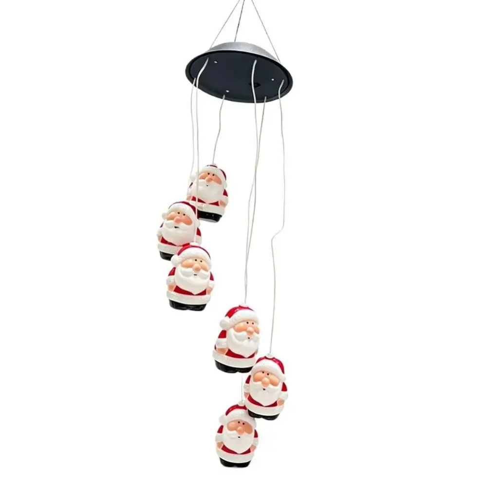 Easy To Use Star Wind Chime Light Santa Claus IP65 Solar Decorative Lamp Night Light Oval Hanging Solar Lamp Gardens