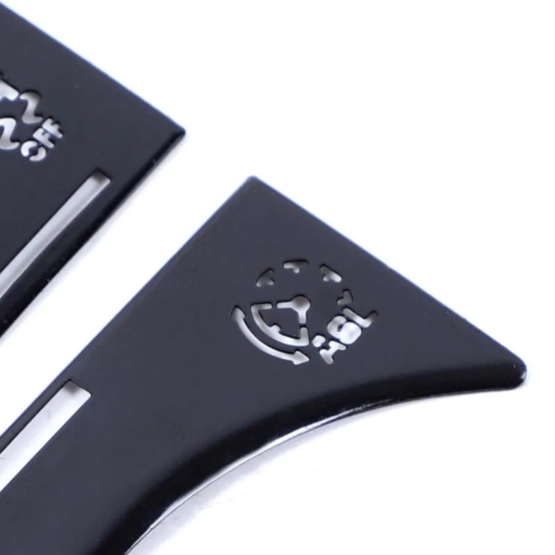 Per Jaguar XJ 2010-2019 nero lucido pulsante del cambio auto adesivi decalcomanie accessori per la modifica degli interni dell'auto
