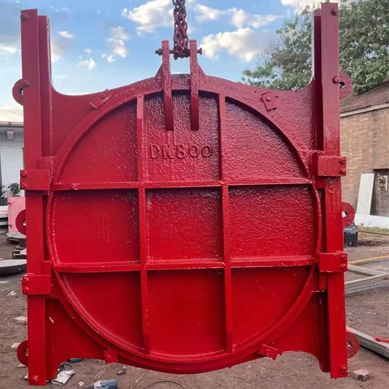 Cast iron round gate, channel gate, two-way watertight channel embankment, sewage treatment reservoir, power station