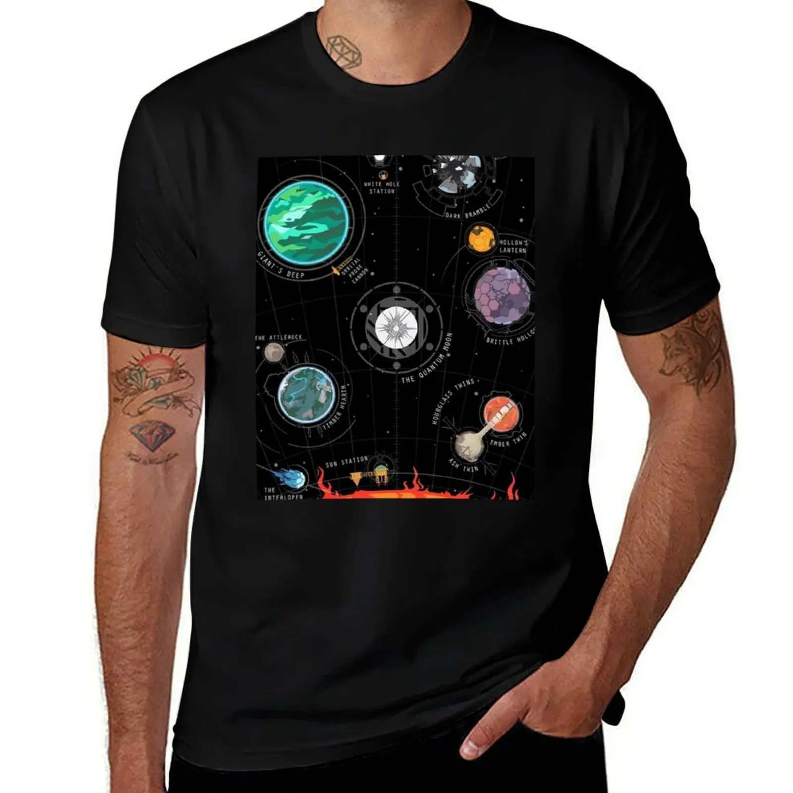 

Outer Wilds System Graphic T-Shirt Daily Casual Short Sleeve Tee Shirt