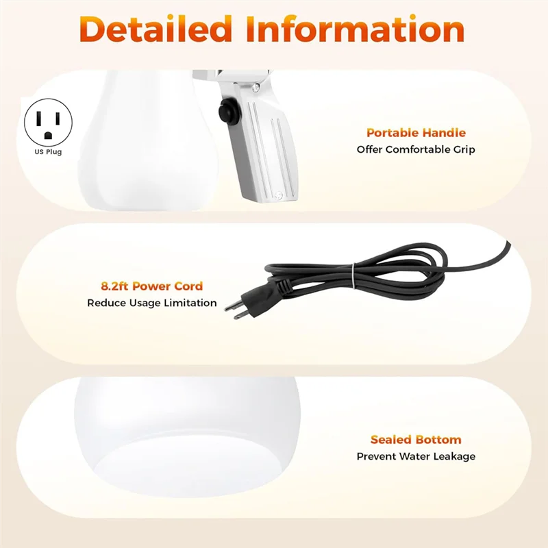 منظف رذاذ ABUG لطابعات الشاشة والكريستال/الصخور وبقع باب زجاجي للمطبخ والسيارة والنسيج 110 فولت 650 مل قابس أمريكي