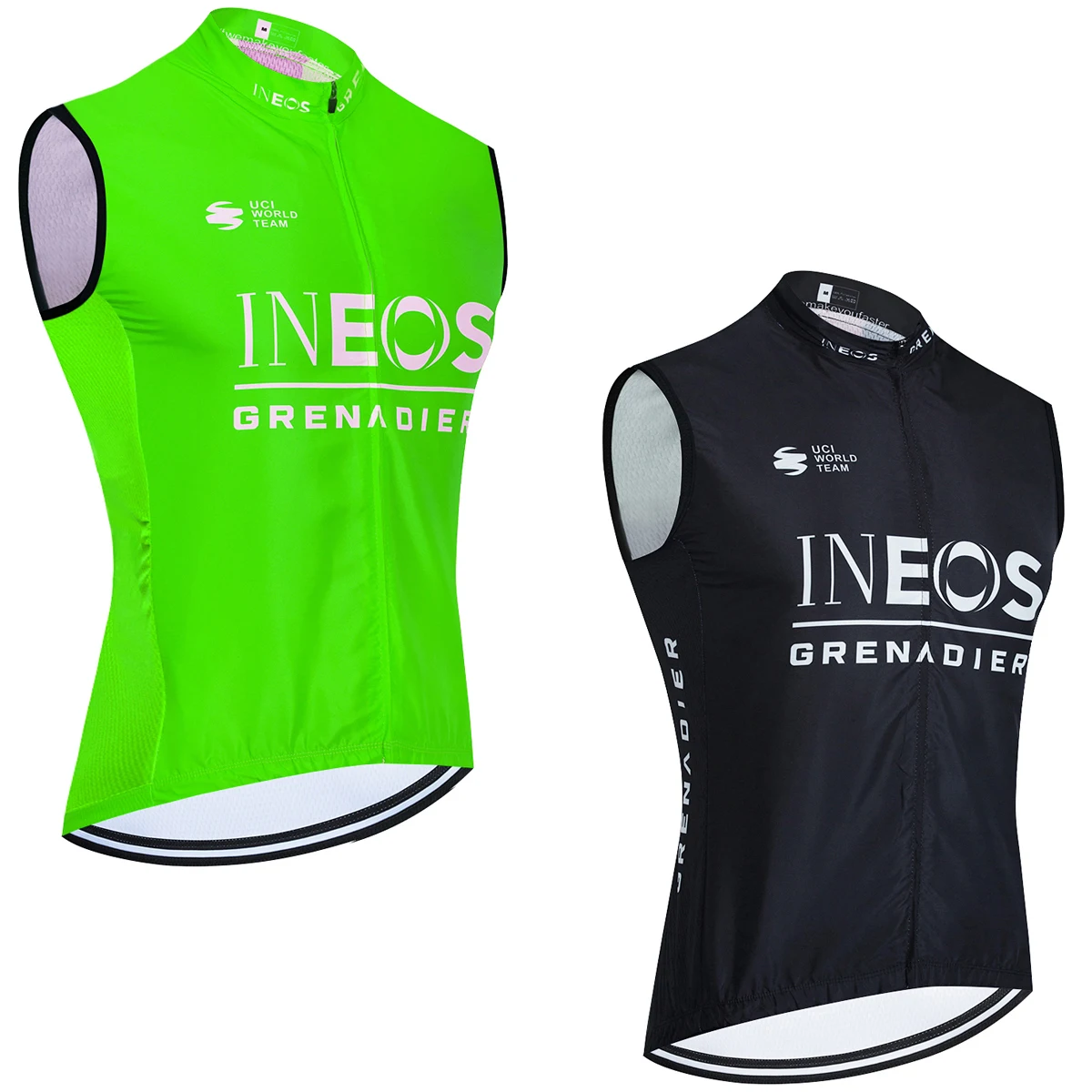 New 2024 INEOS Team Cycling  Jersey Quick Dry Green Bike Vest Windbreaker Men Women Summer Ropa Ciclismo Bicycle Jersey Tshirt